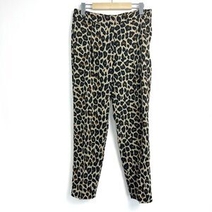 MaxMara Weekend Leopard Print Ankle Trousers Sz 4